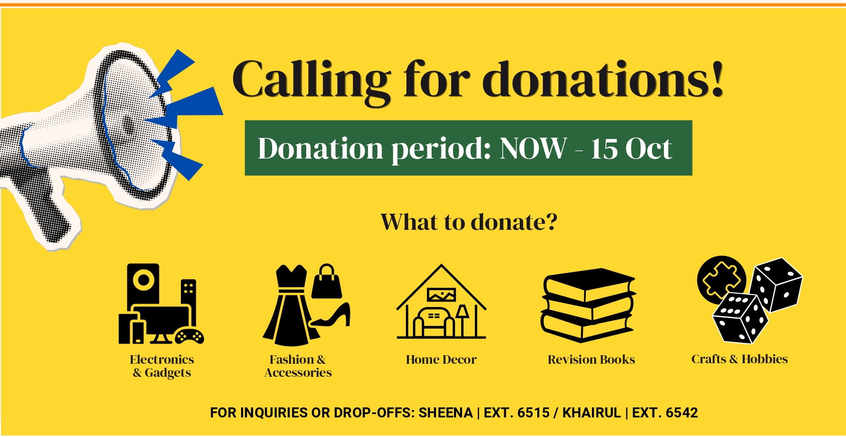 Calling for donations